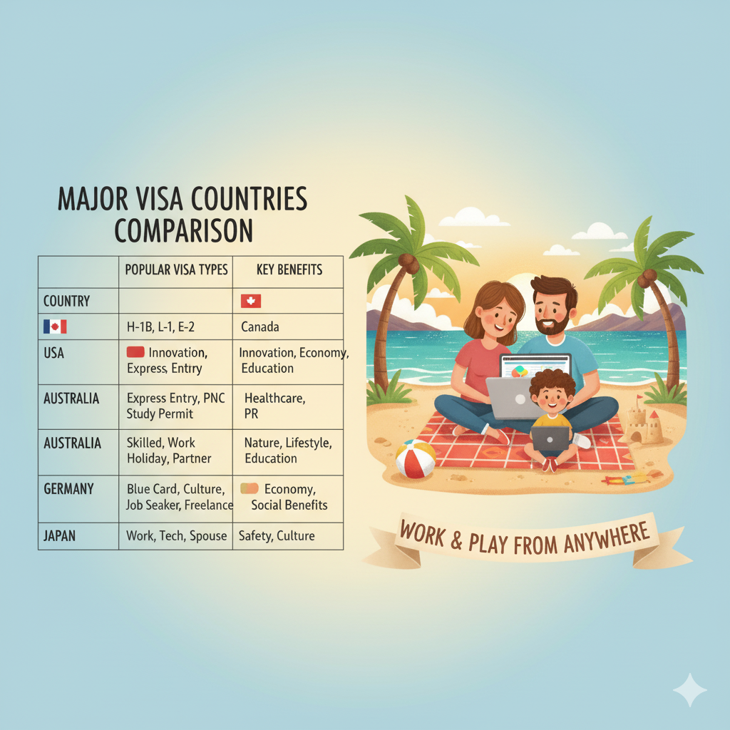 가족과 함께 가능한 디지털 노마드 비자