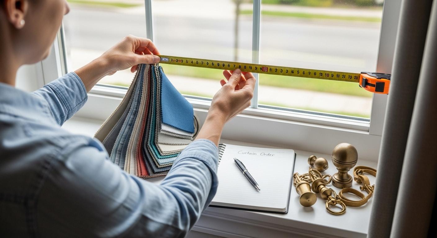 커텐 제작 주문