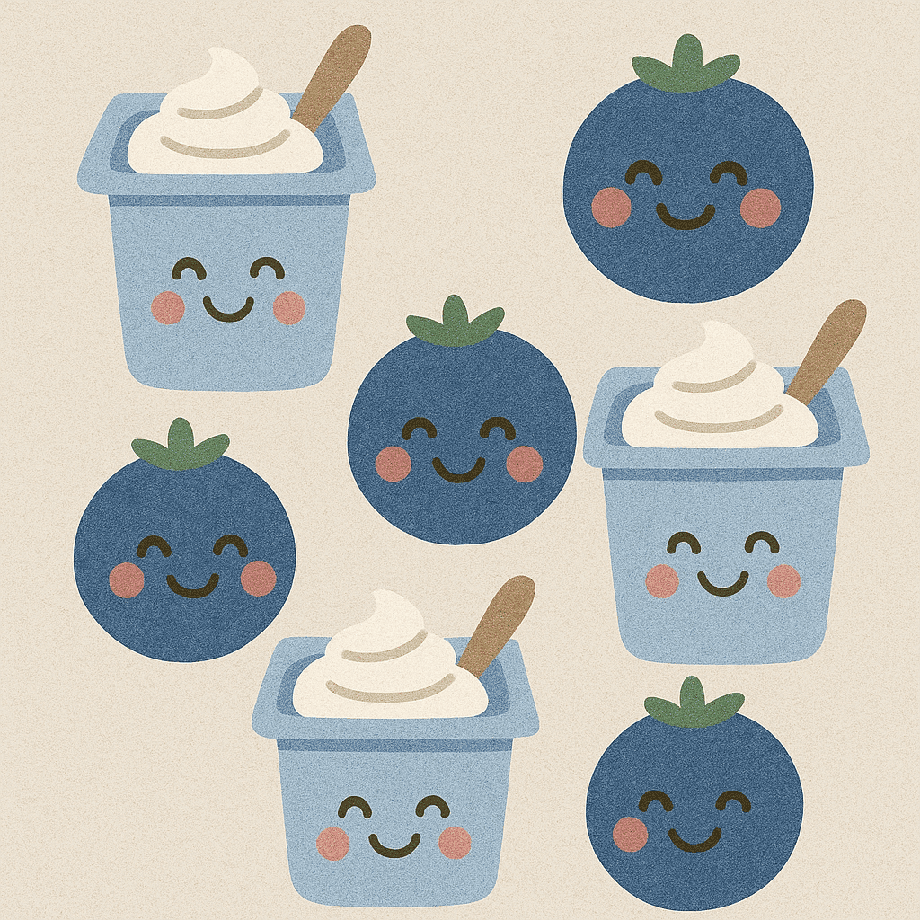 시니어 간식 추천 플레인 요거트, 블루베리