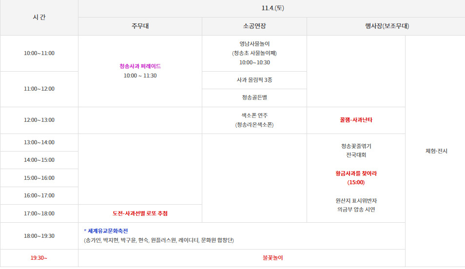 2023 청동 사과축제 사진