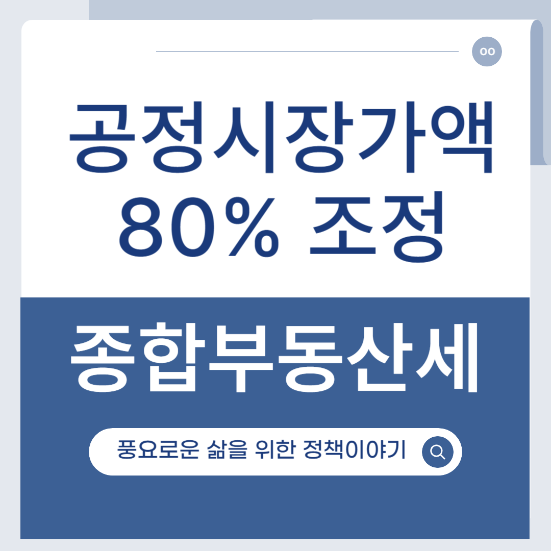 종합부동산세 공정시장가액 80% 조정
