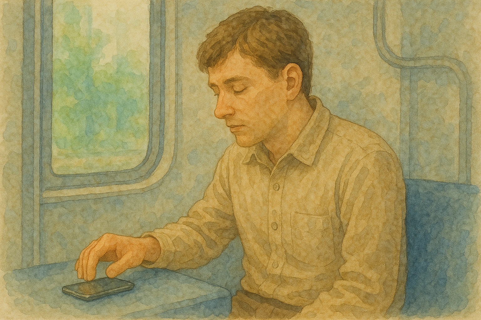 차창 너머 풍경과 함께한 순간