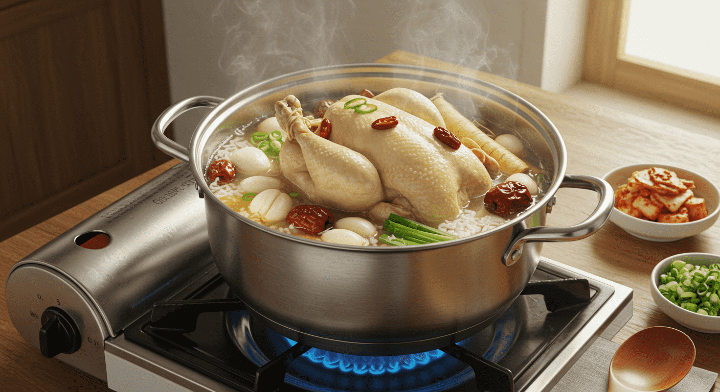 삼복더위엔 이거다! 초보도 쉽게 만드는 냄비 삼계탕 비법