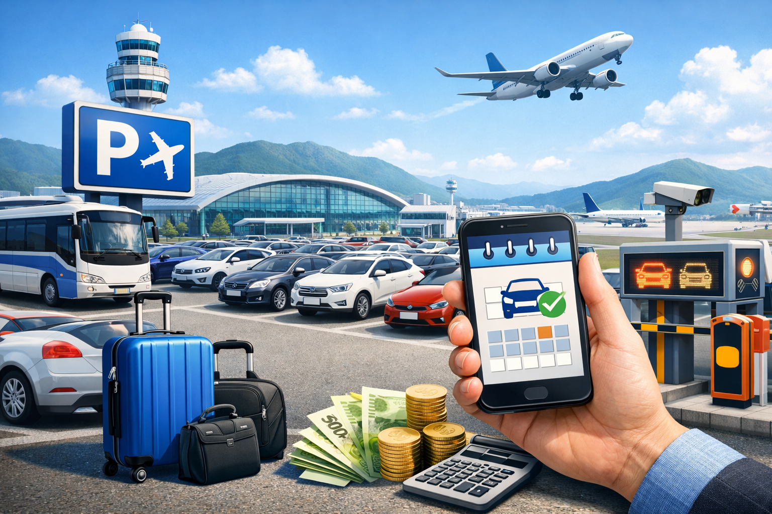 김해공항 장기주차장 예약방법 요금 가격 총정리|공식·사설 비교 가이드 관련 사진