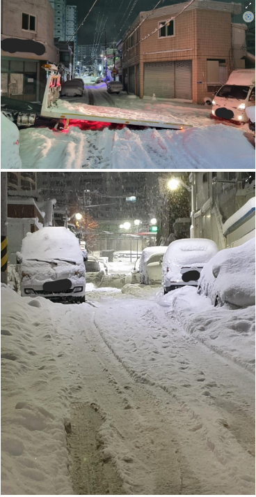 쿠팡맨이_배송중_올린_눈쌓여있는_사진(2)