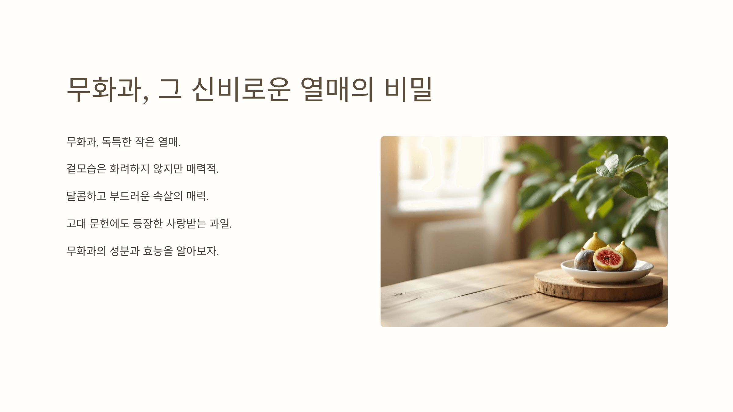 무화과의 효능과 관련된 사진입니다.