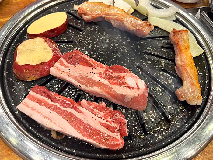 삼겹살 굽기