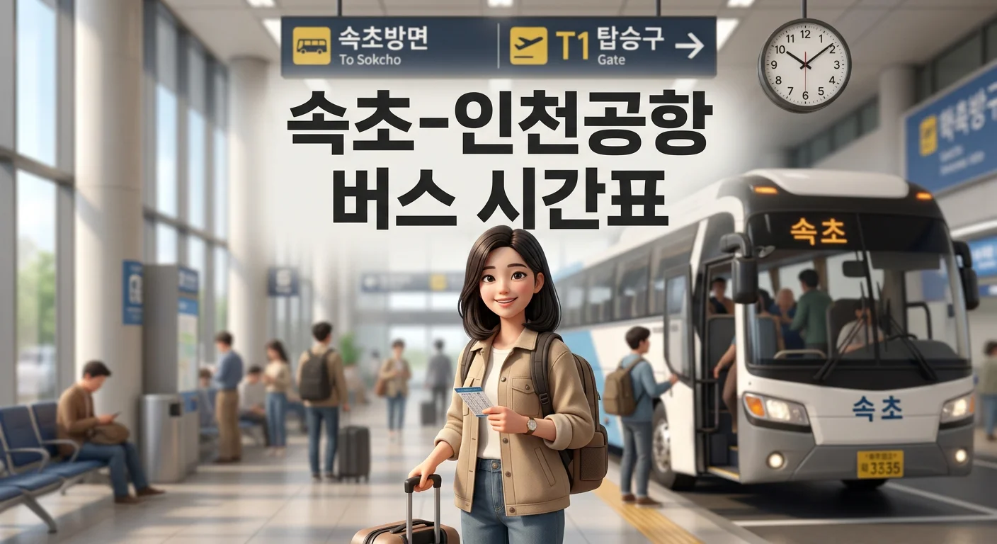 속초-인천공항 버스 시간표 총정리 (2026): 첫차·막차, 요금, 예매 방법