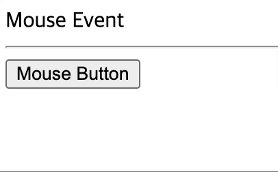 mouseover 이벤트 예제 실행 결과 화면