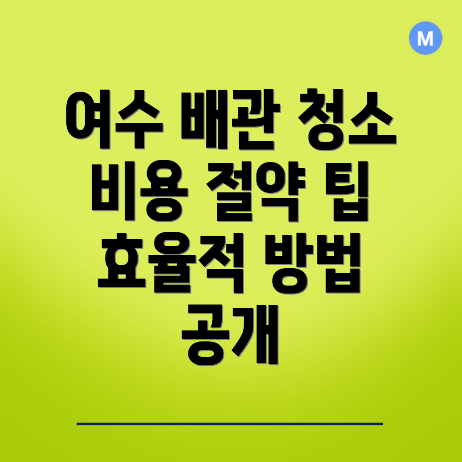 여수시 화정면 배관청소