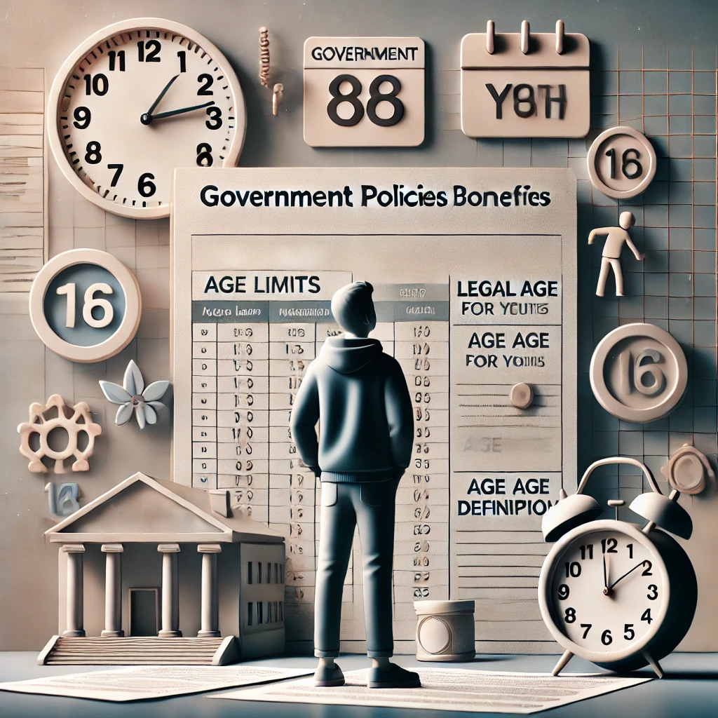 청년들이 정부 지원 혜택을 받기 위한 법적 연령 기준