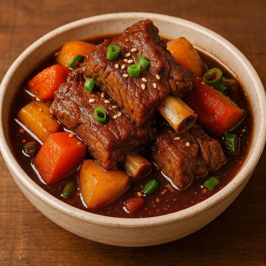 정성스럽게 잘 만들어진 갈비찜