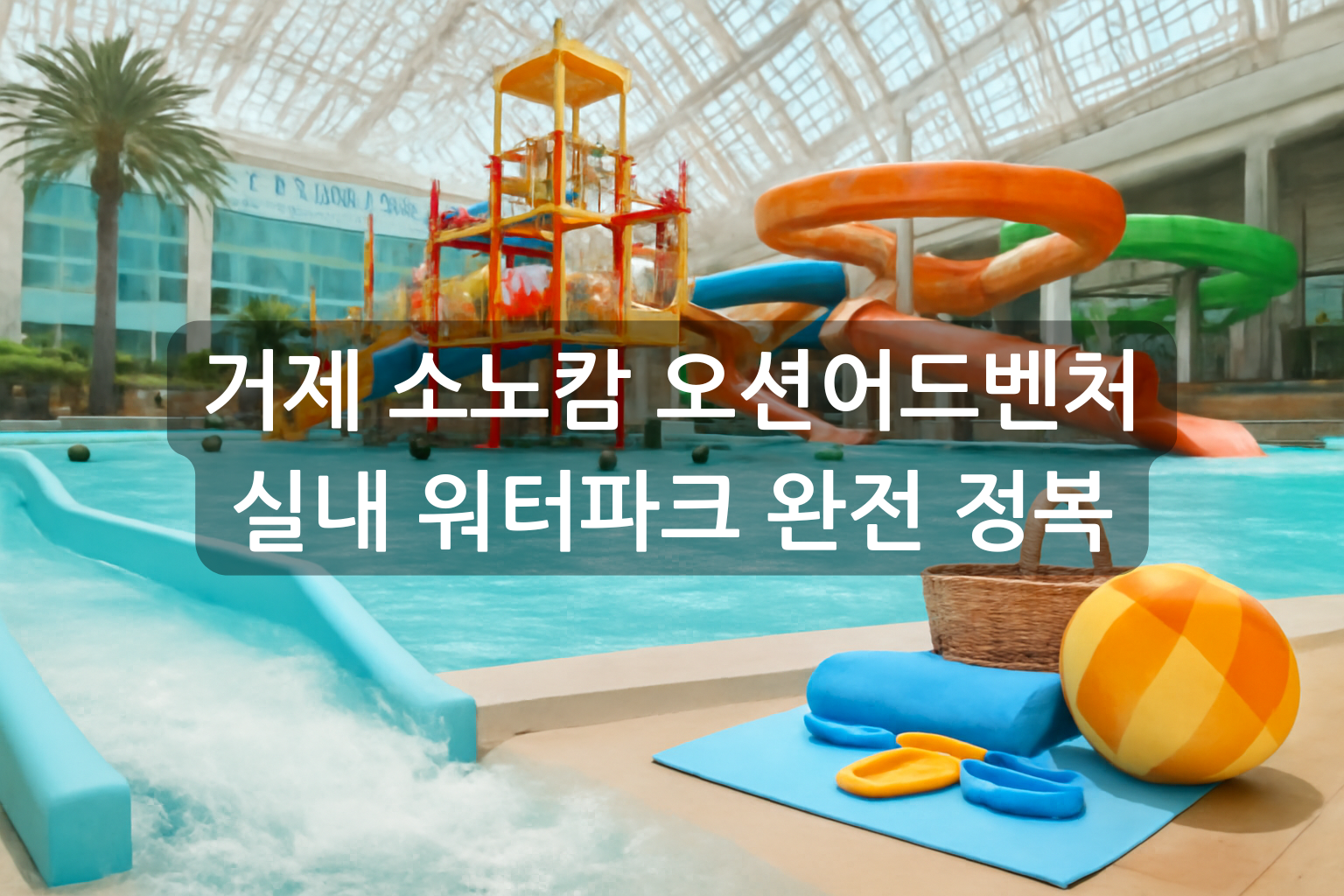 거제 소노캄 오션어드벤처 실내 워터파크 완전 정복