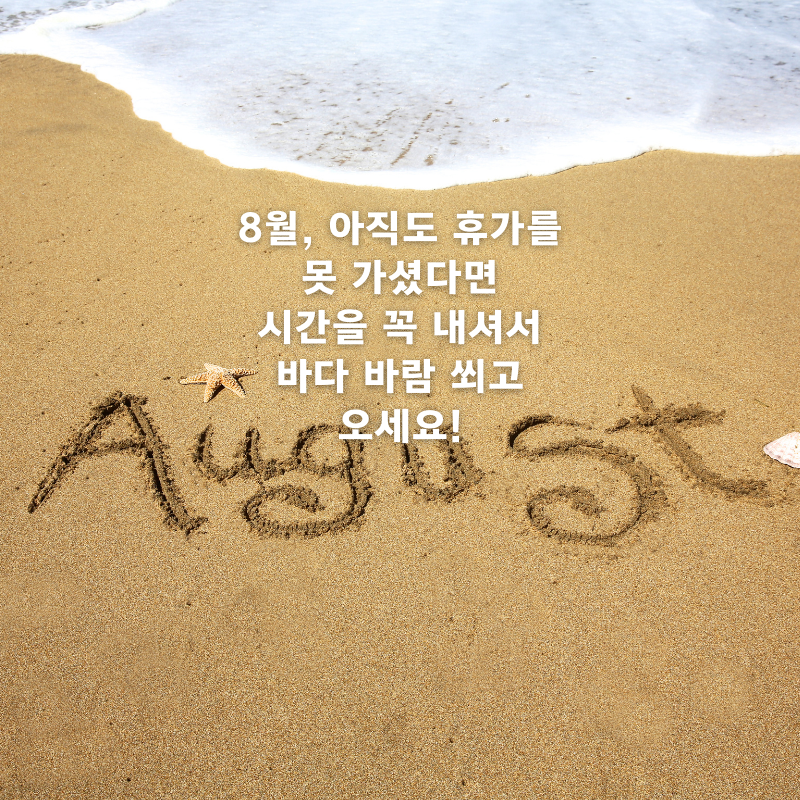 8월 인사말 문구 이미지 모음