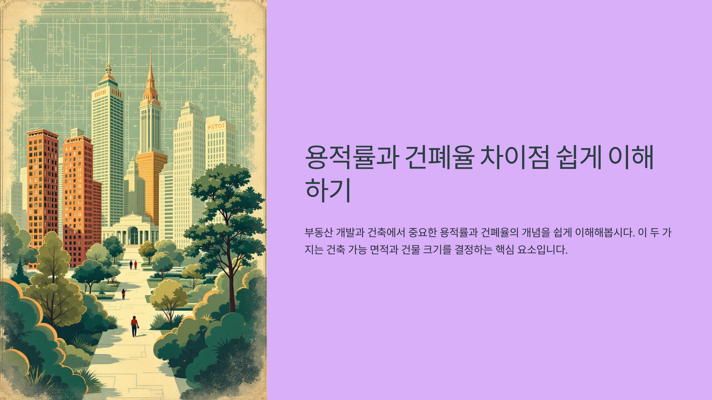 용적률과 건폐율 차이점 쉽게 이해하기!