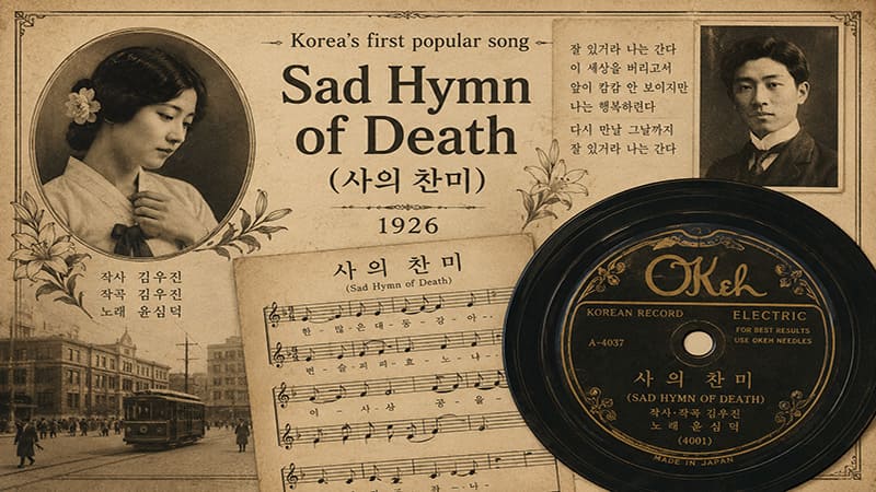 <img src="Yoon-Sim-deok-&-Hymn-of-Death-SP-Record.jpg" alt="윤심덕과 사의찬미 SP 레코드 사진">