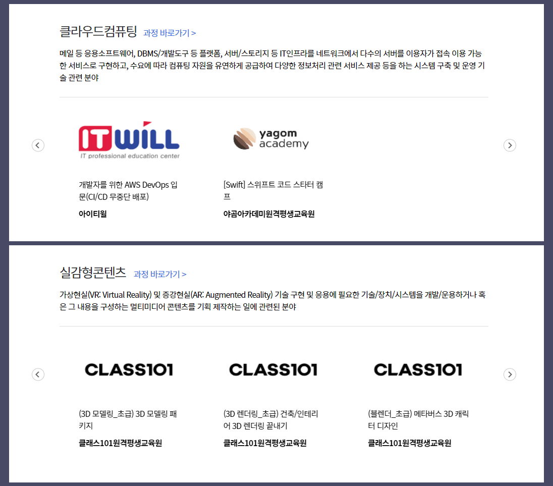 국민내일배움카드 개정 시행