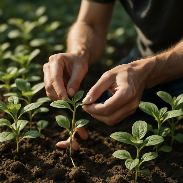 떡잎이 나면&amp;#44; 튼튼한 녀석만 남겨주세요