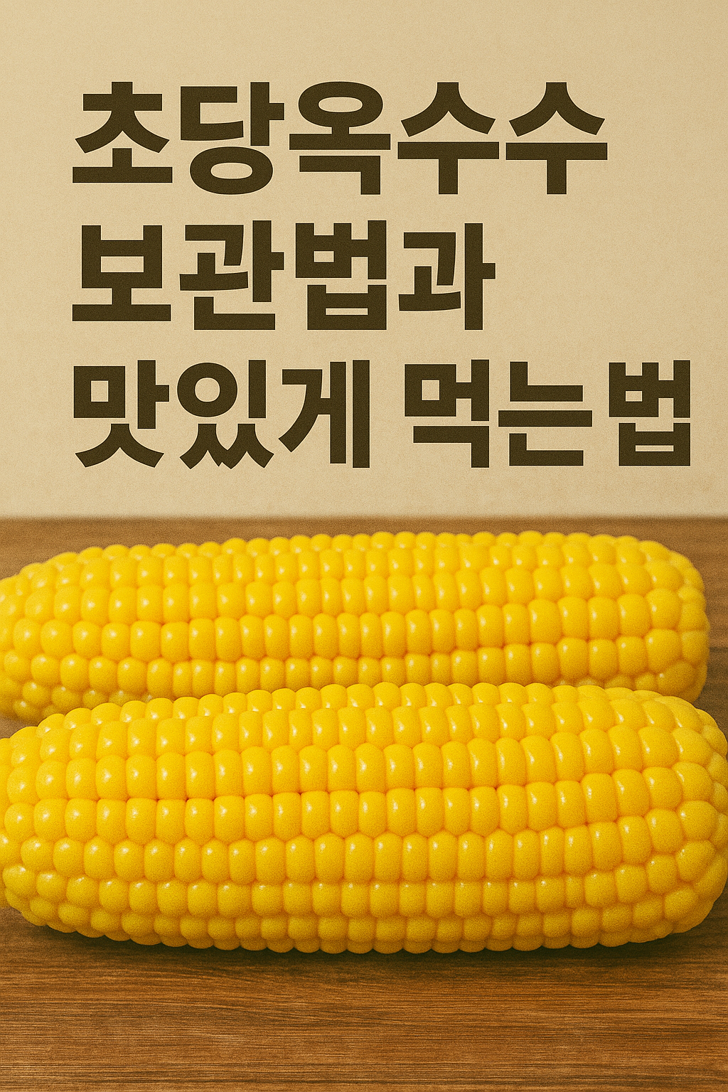 초당옥수수 보관법과 맛있게 먹는 법