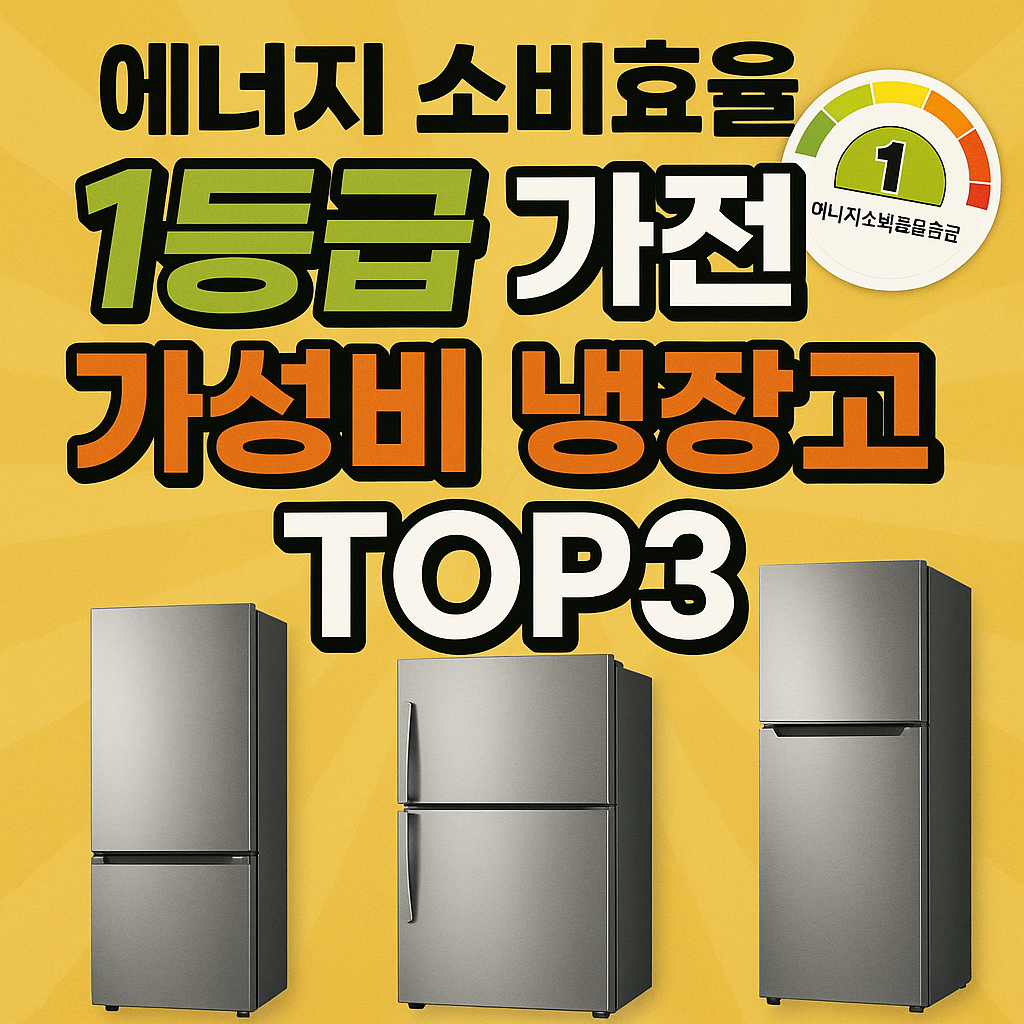 에너지 소비효율 1등급 가전 가성비 냉장고