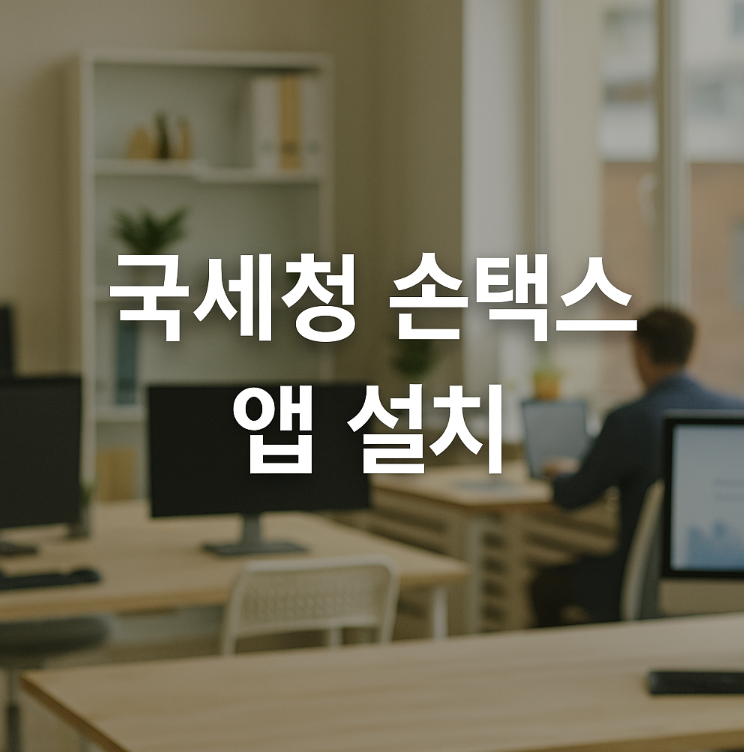 국세청 손택스 앱 설치