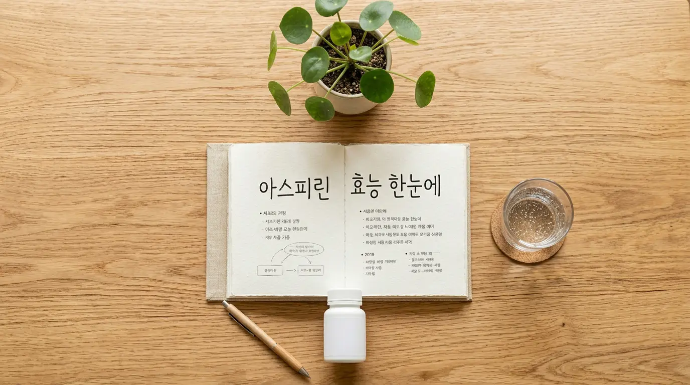 아스피린 효능 한눈에"
