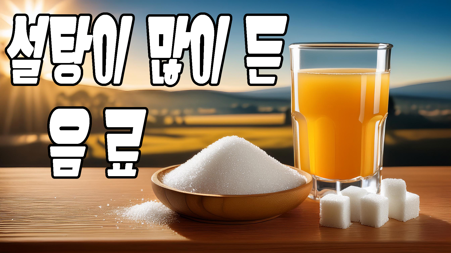 설탕이 많이 든 음료