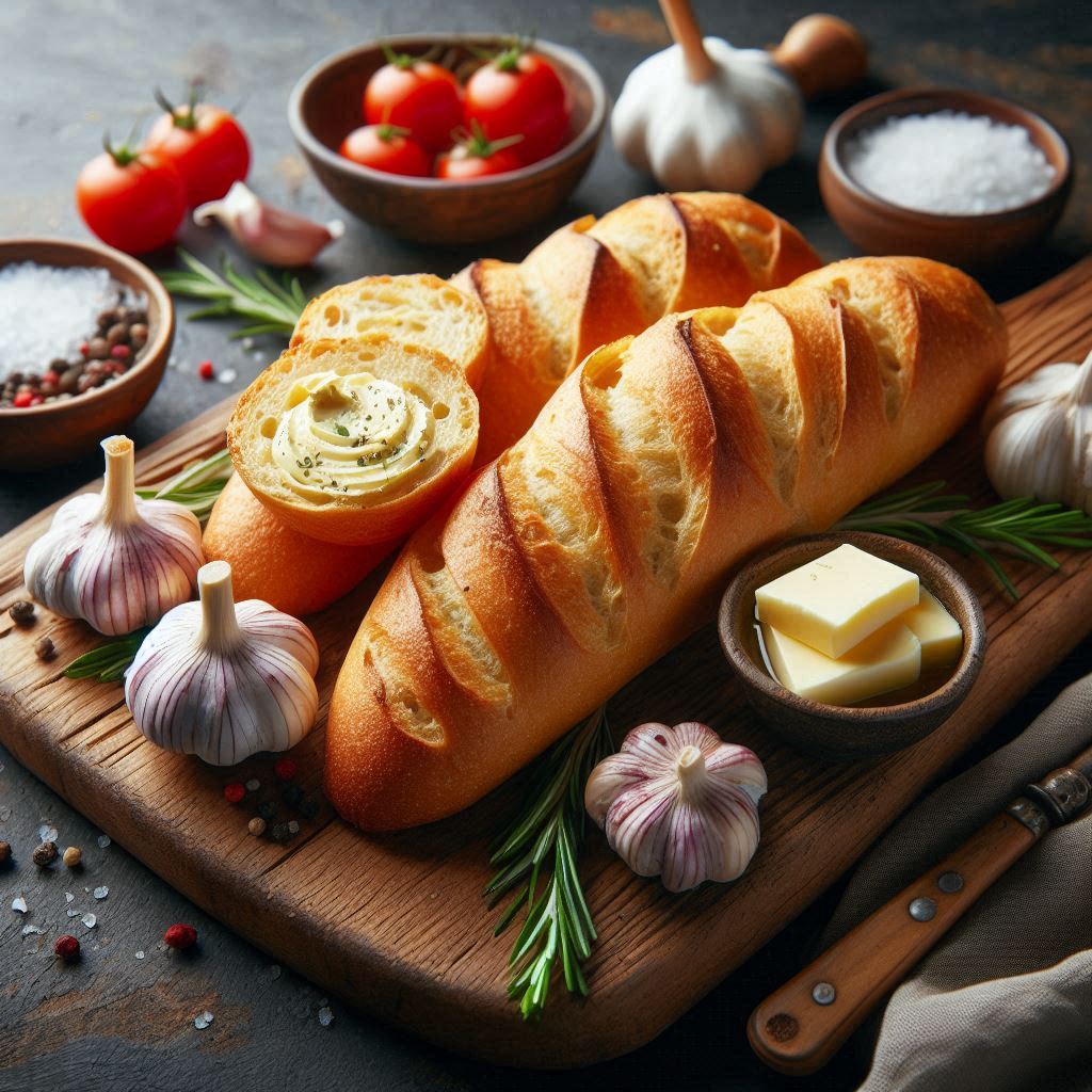유기농 가염버터 갈릭 바게트 요리 방법