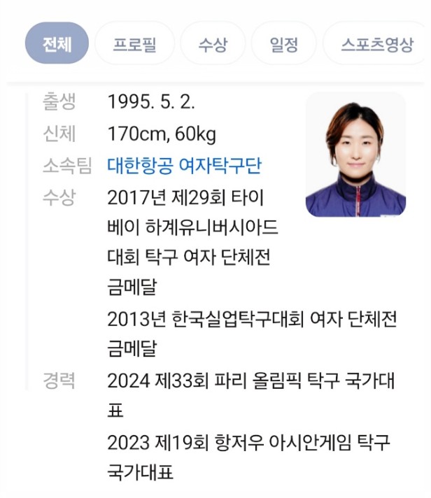 파리올림픽 탁구