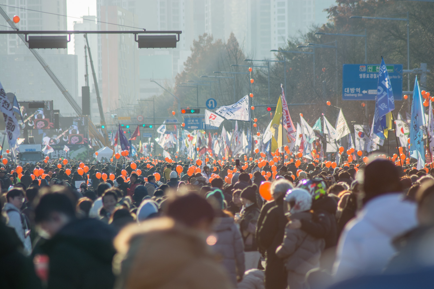 여의도 탄핵 찬성 시위
