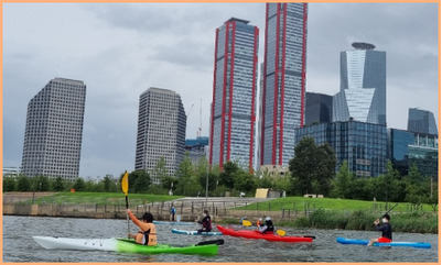 한강에서 카약타GO 패들보드 타GO