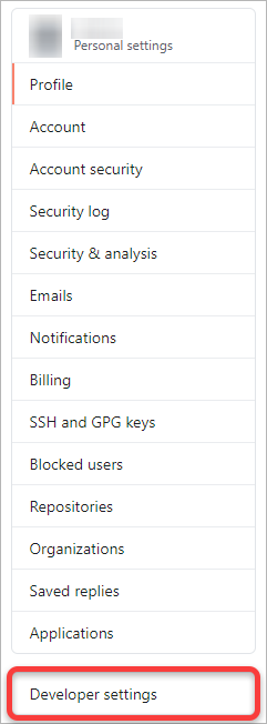 깃허브 개발자 설정
