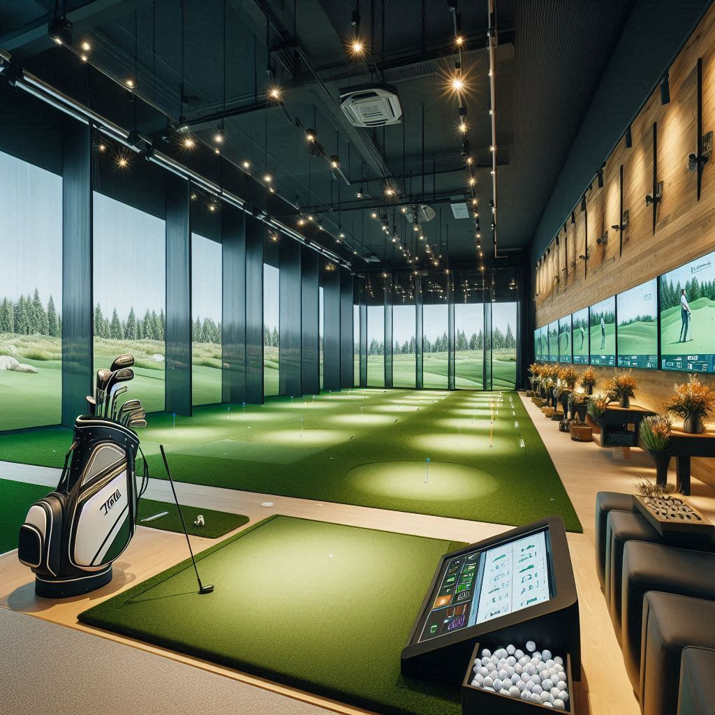 실내골프연습장 배경