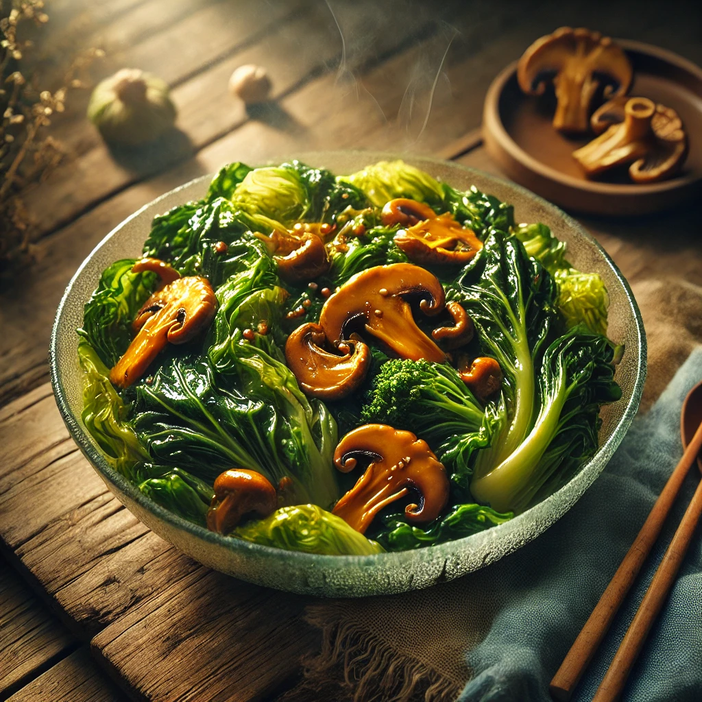 봄동 느타리버섯 볶음 레시피 &ndash; 당뇨 보약 제철 반찬 만들기 (식이섬유 2배)