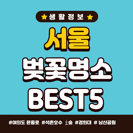 2026년 서울 벚꽃명소