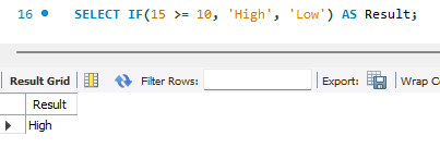 IF 기본 예제 실행 결과