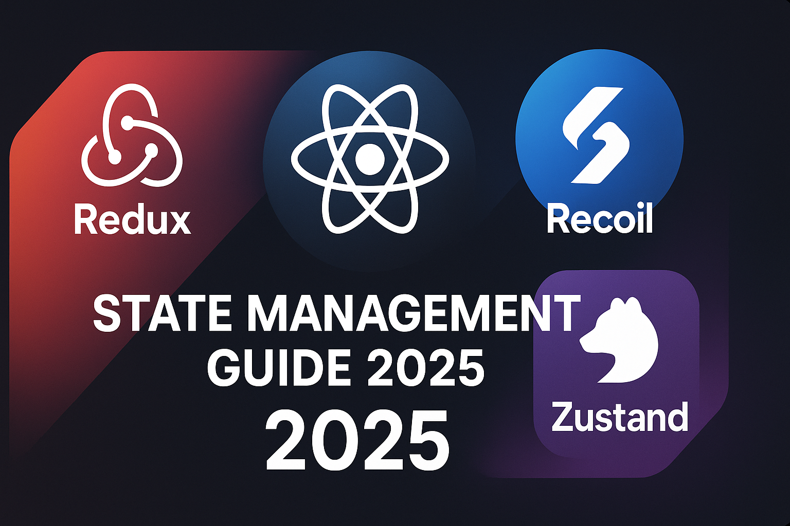 React state management libraries comparison guide featuring Redux, Recoil and Zustand with performance benchmarks and selection criteria for 2025