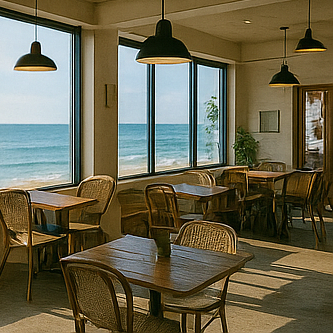 바다가 보이는 카페