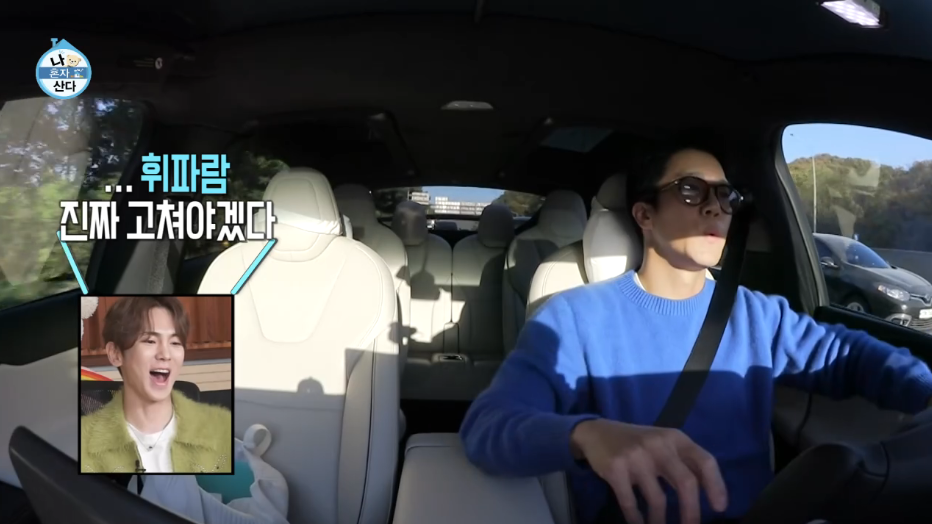 나혼자산다-하석진-차-테슬라모델X플래드