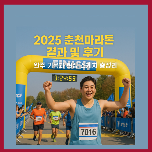 2025 춘천마라톤 결과 및 후기