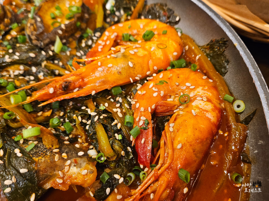 중문 고집돌우럭 새우