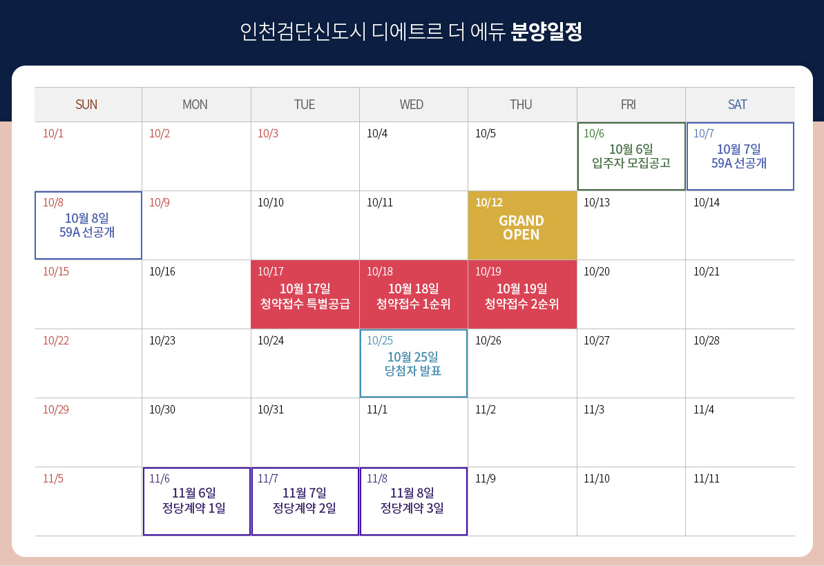 검단 디에트르 더 에듀 분양일정