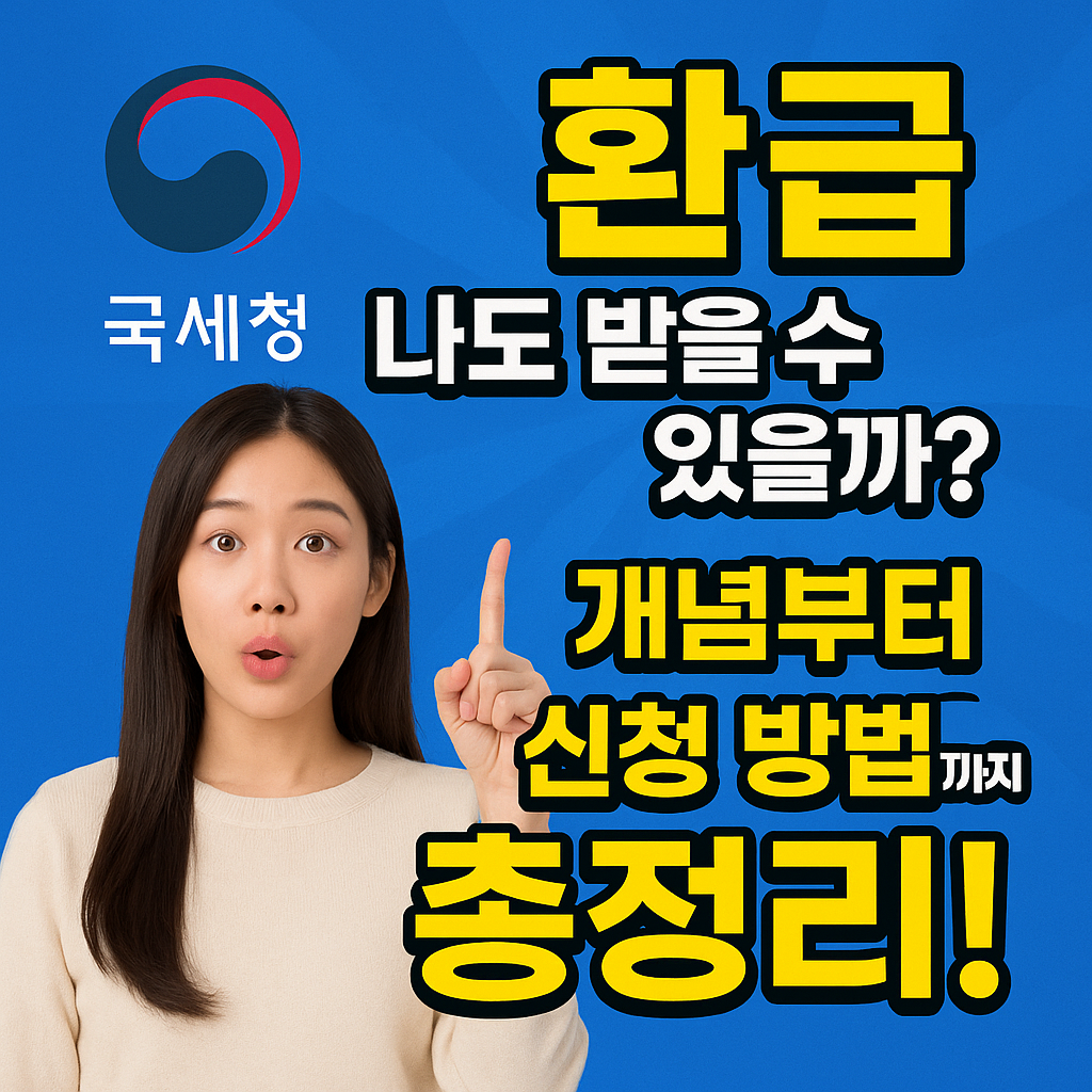 국세청 환급 개념부터 신청방법 이미지