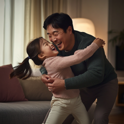 아빠가 아이와 격렬하게 놀아주면 좋은 이유