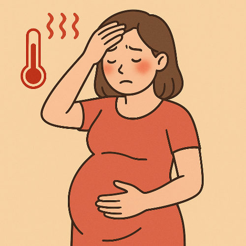 임신시 발열 대한 이미지