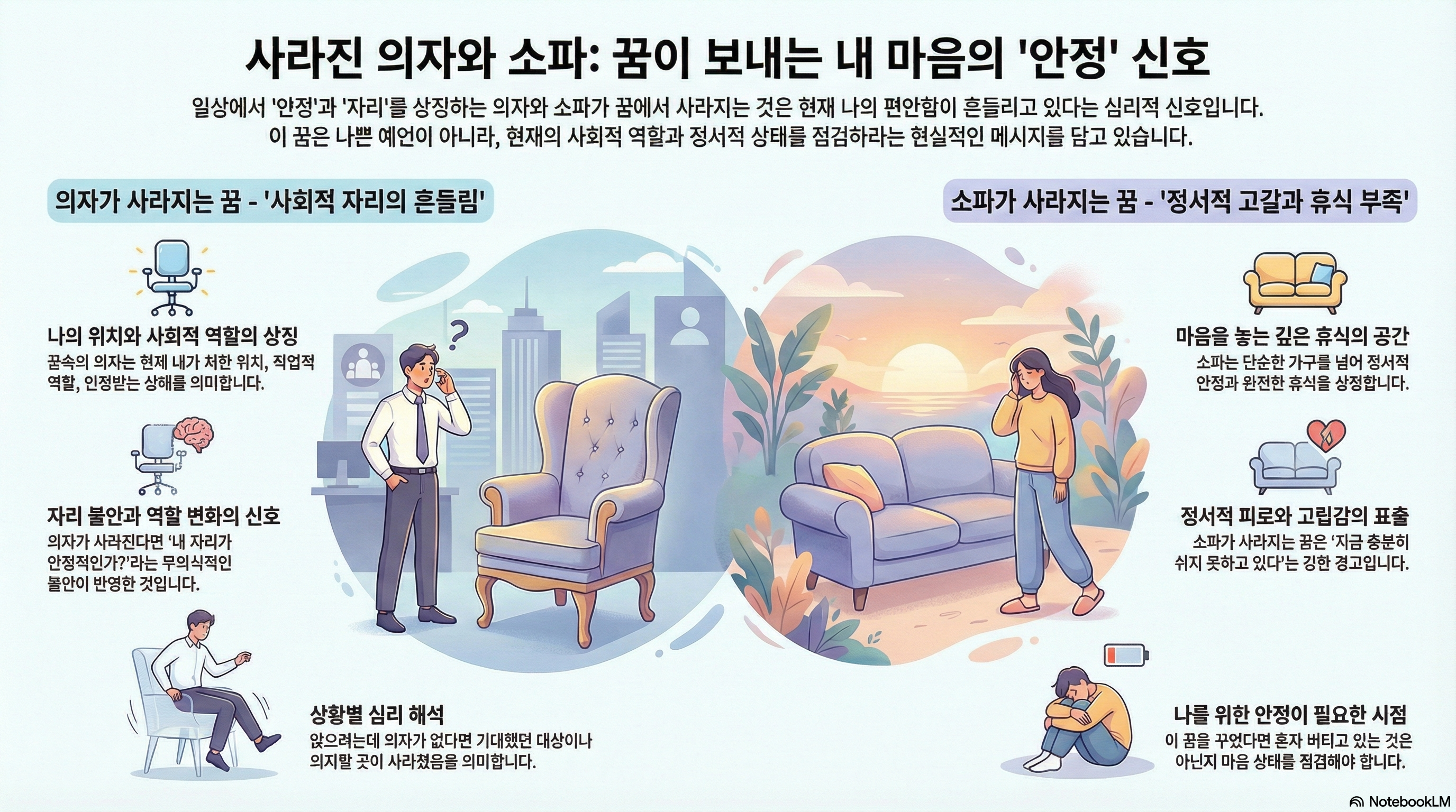 의자, 소파가 사라지는 꿈