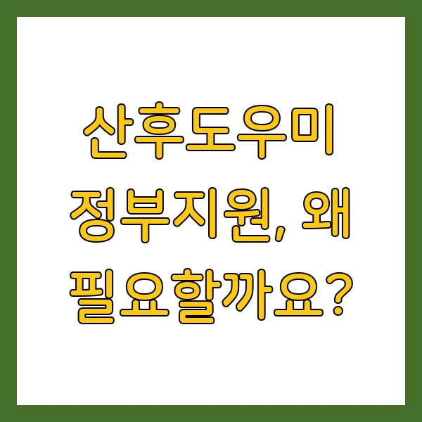 2025년 정부지원 산후도우미 신청방법 및 지원금 정보 총정리