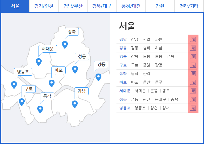벼룩시장-홈페이지-지역-신문-모음