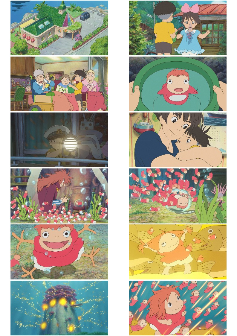 벼랑위의 포뇨 배경화면, 지브리 컴퓨터 아이패드 아이폰 고화질