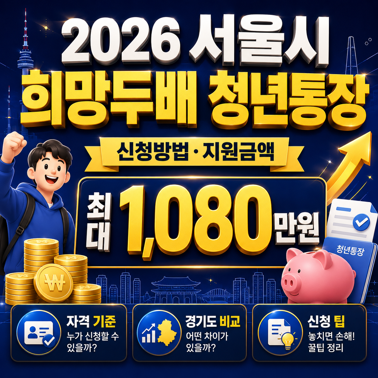 서울시 희망두배 청년통장 신청방법 지원금액